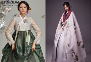 Bộ Hanbok hàn quốc truyền thống đầy màu sắc