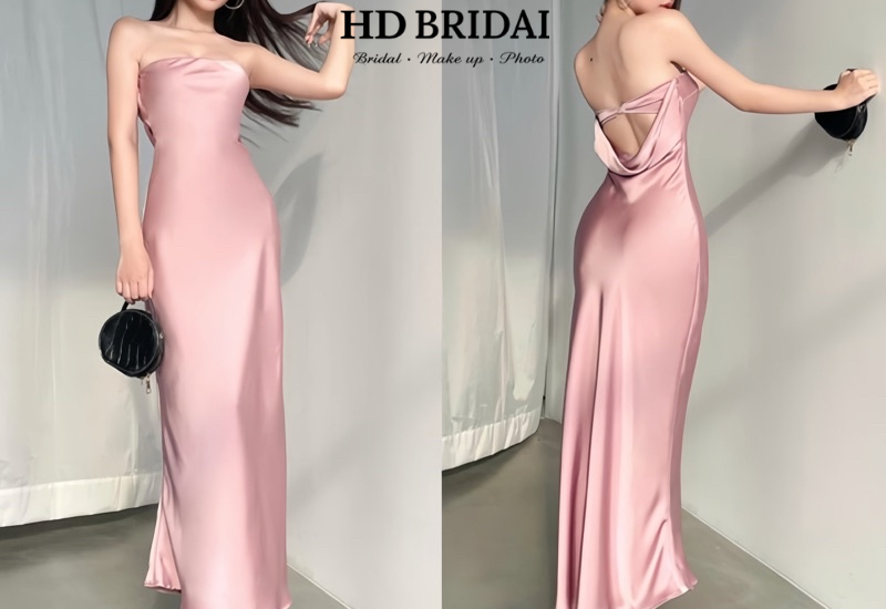 Đầm Dạ Hội Satin Cao Cấp
