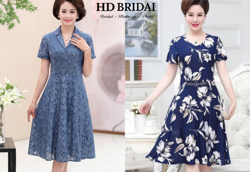 Đầm suông trung niên thoải mái