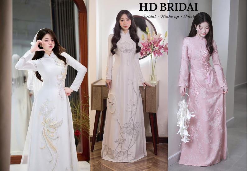 Không gian thử áo dài tại HD Bridal