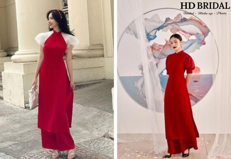 Mẫu áo dài tay ngắn hiện đại