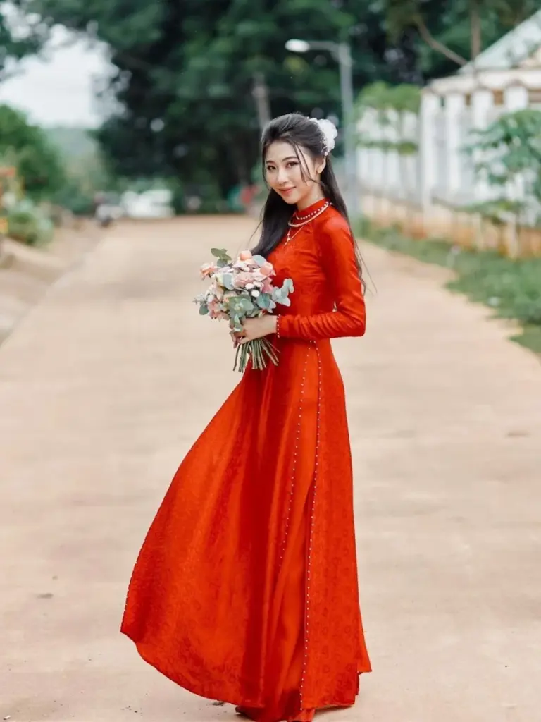 Chọn áo dài cưới phù hợp với vóc dáng giúp cô dâu tôn dáng đẹp