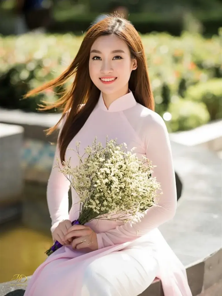 Chụp ảnh áo dài Tết tại phố đi bộ Nguyễn Huệ với không gian hiện đại và rực rỡ