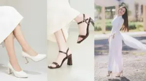 Giày mặc áo dài đẹp giúp tôn dáng và tạo tổng thể thanh lịch