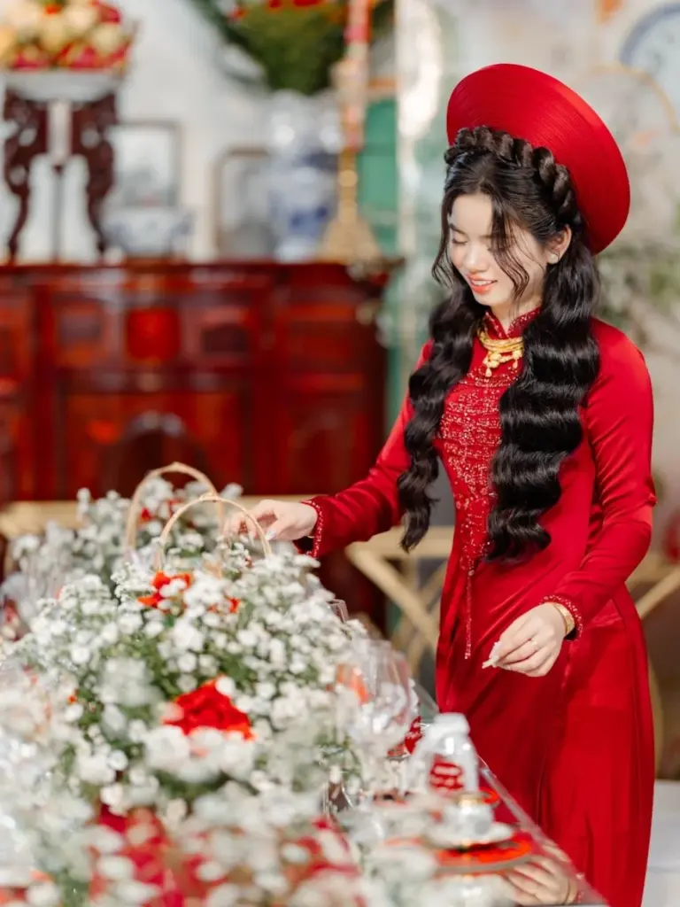 Mẫu áo dài đẹp tại cửa hàng áo dài TPHCM